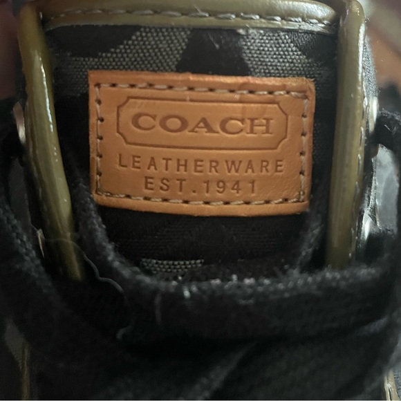 COACH Dee Optic Signature C Black and Gray Casual Sneakers Size 9.5 - Picture 3 of 10